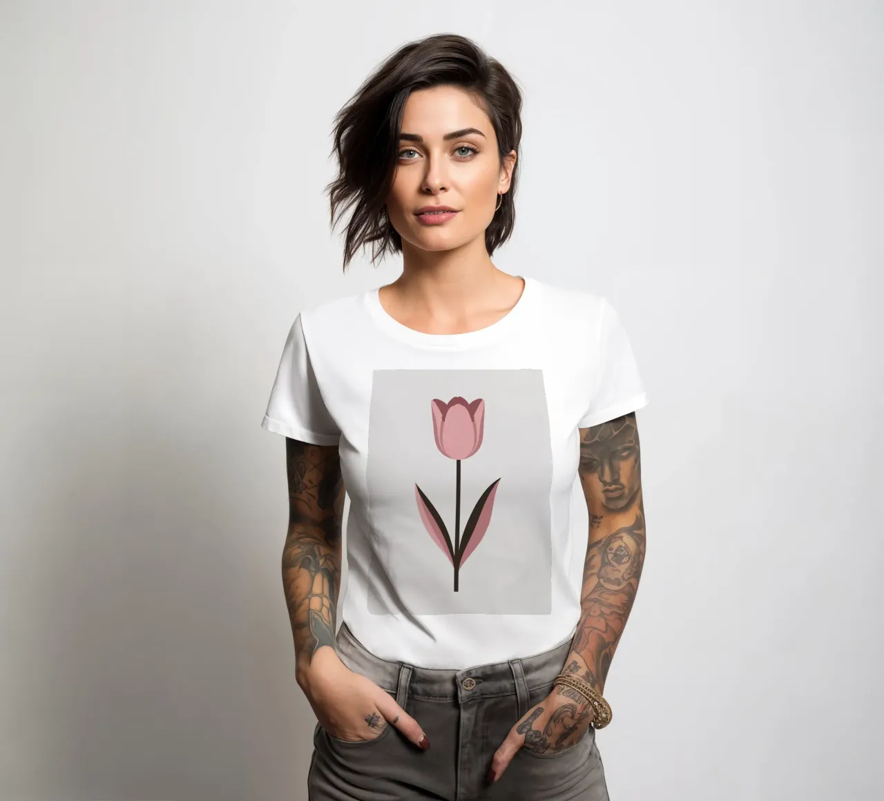 Tulipano semplice t-shirt da donna da Botanical Gallery
