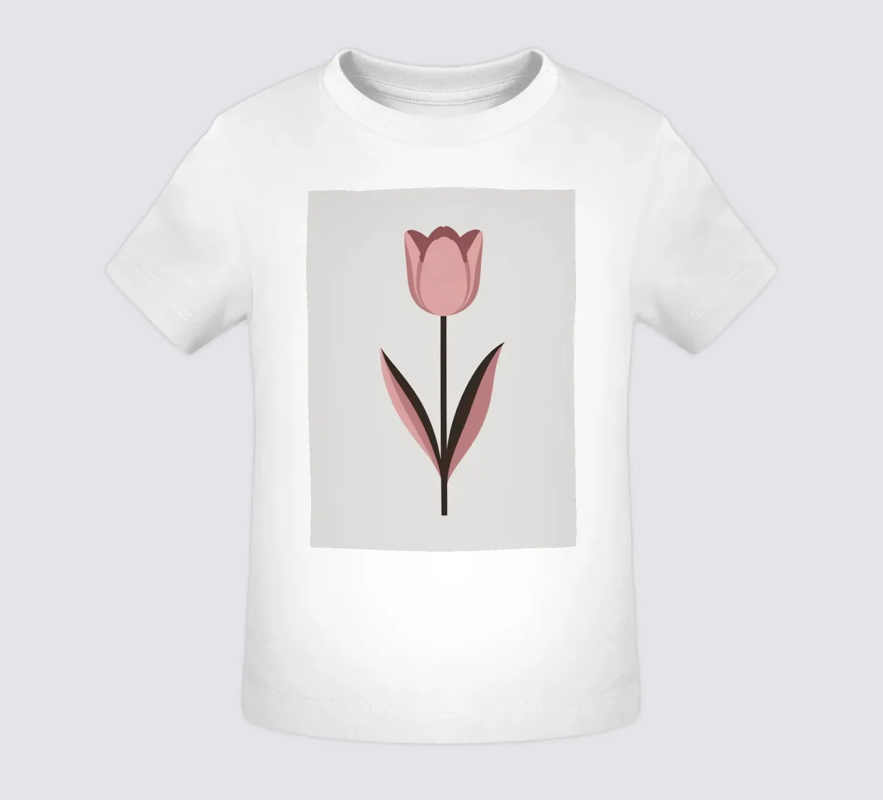 Tulipano semplice maglietta neonato da Botanical Gallery