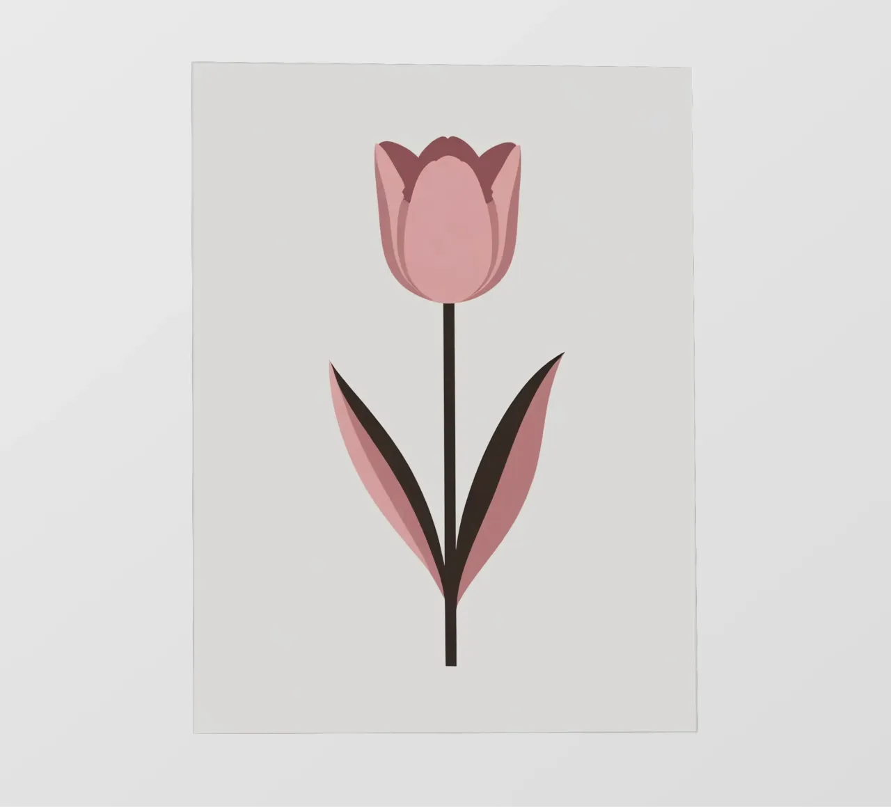 Tulipano semplice pellicola backlit da Botanical Gallery