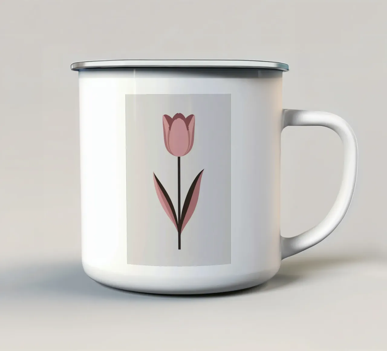 Tulipano semplice tazza in smalto da Botanical Gallery