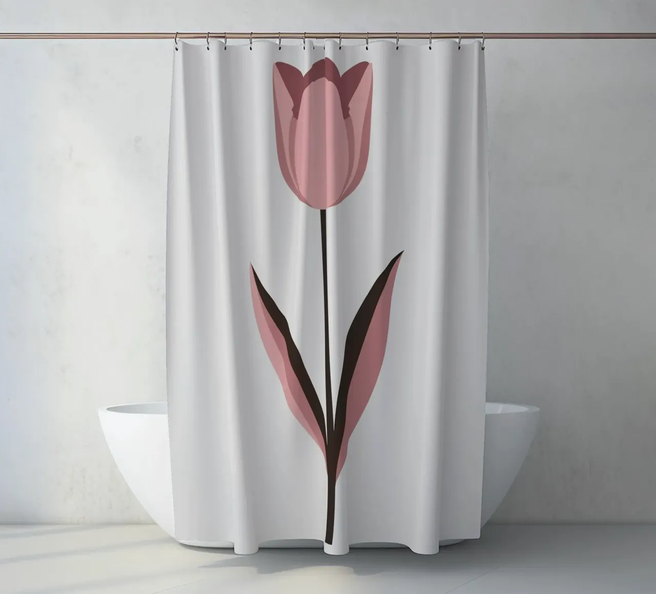 Tulipano semplice tenda da doccia da Botanical Gallery