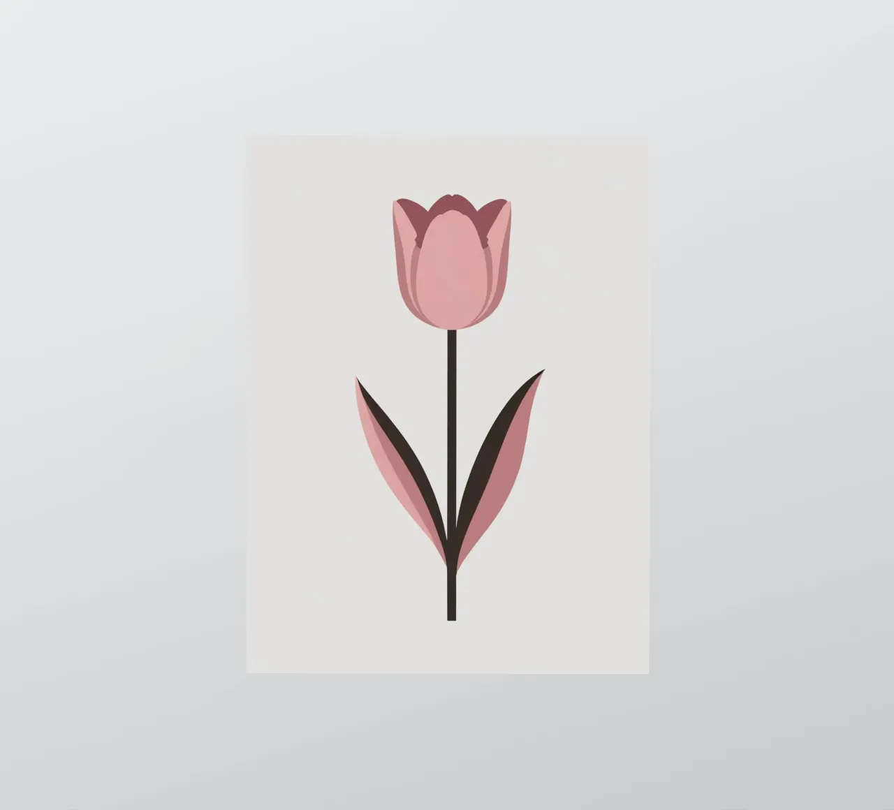 Tulipano semplice adesivo da Botanical Gallery