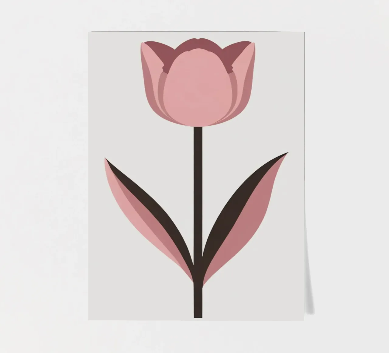 Tulipano semplice foglio adesivo da Botanical Gallery