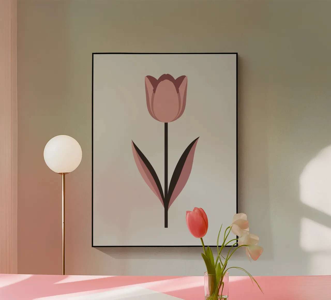 Tulipano semplice plexiglass da Botanical Gallery
