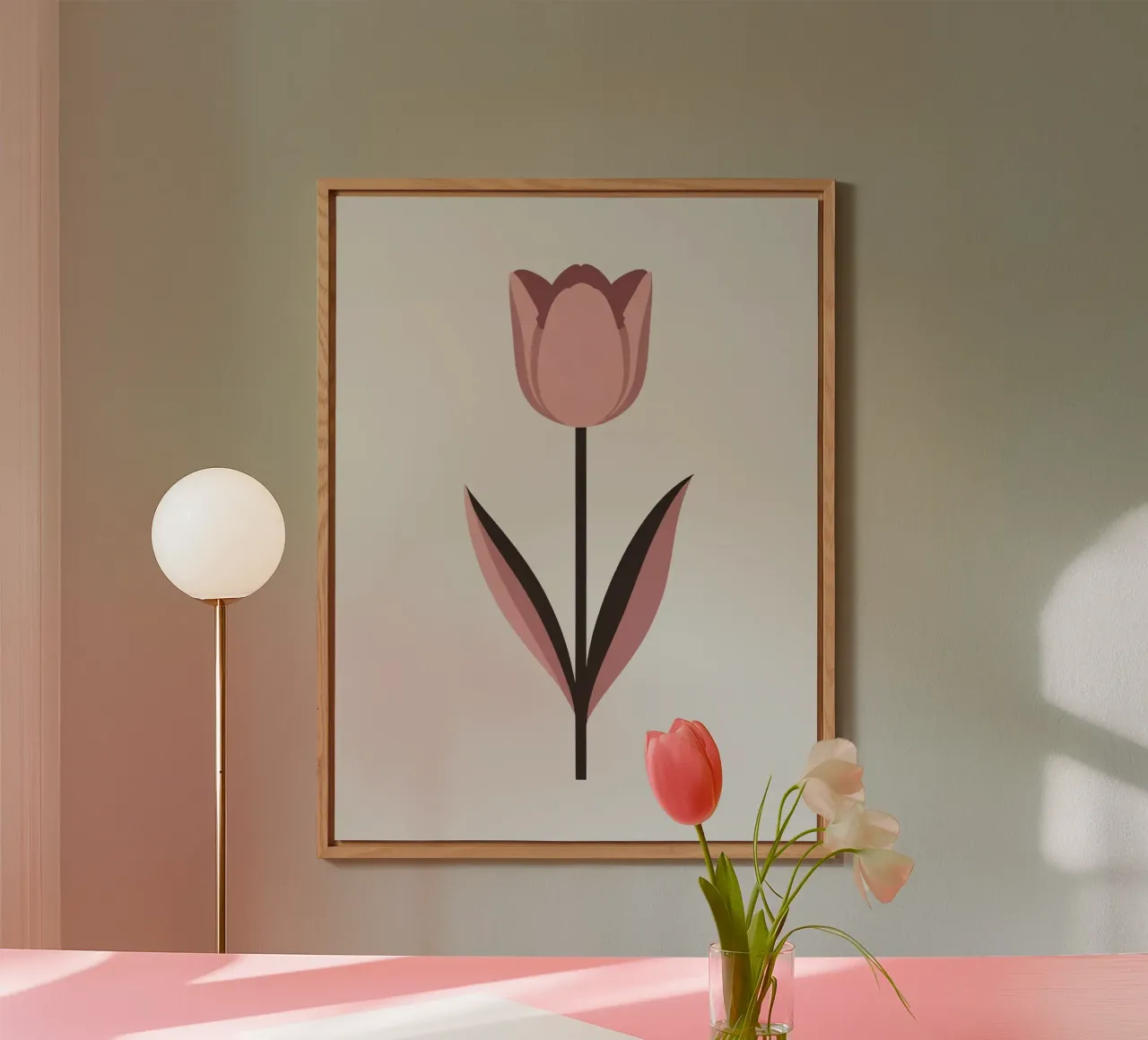 Tulipano semplice alluminio dibond da Botanical Gallery