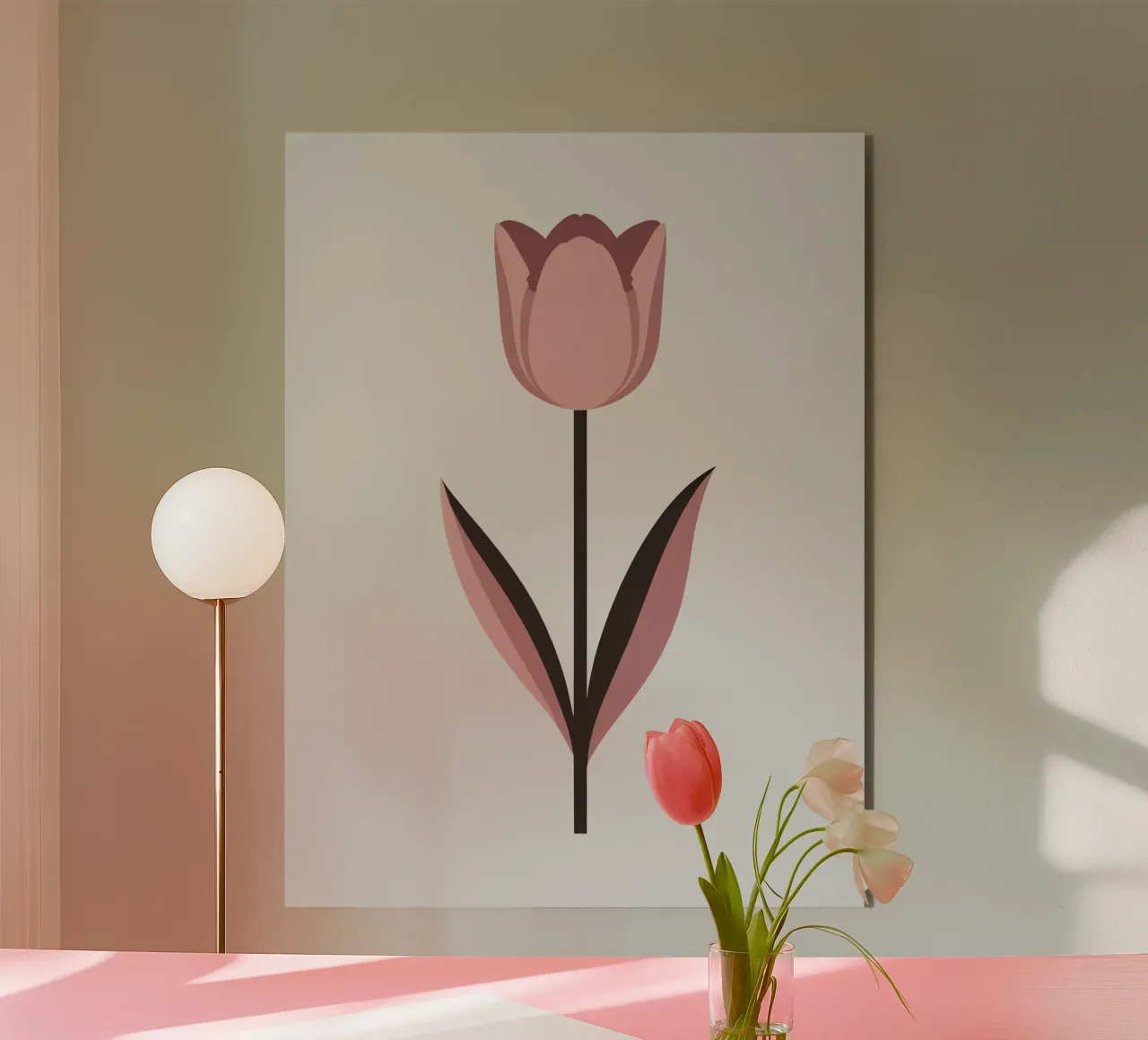 Tulipano semplice alluminio dibond da Botanical Gallery