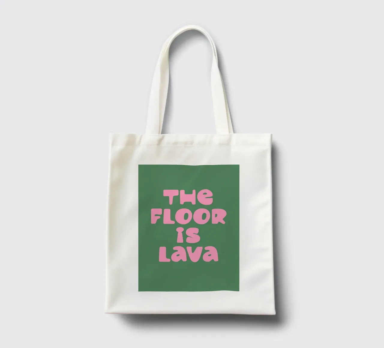 The Floor Is Lava borsa in juta da EverLuvv Studio