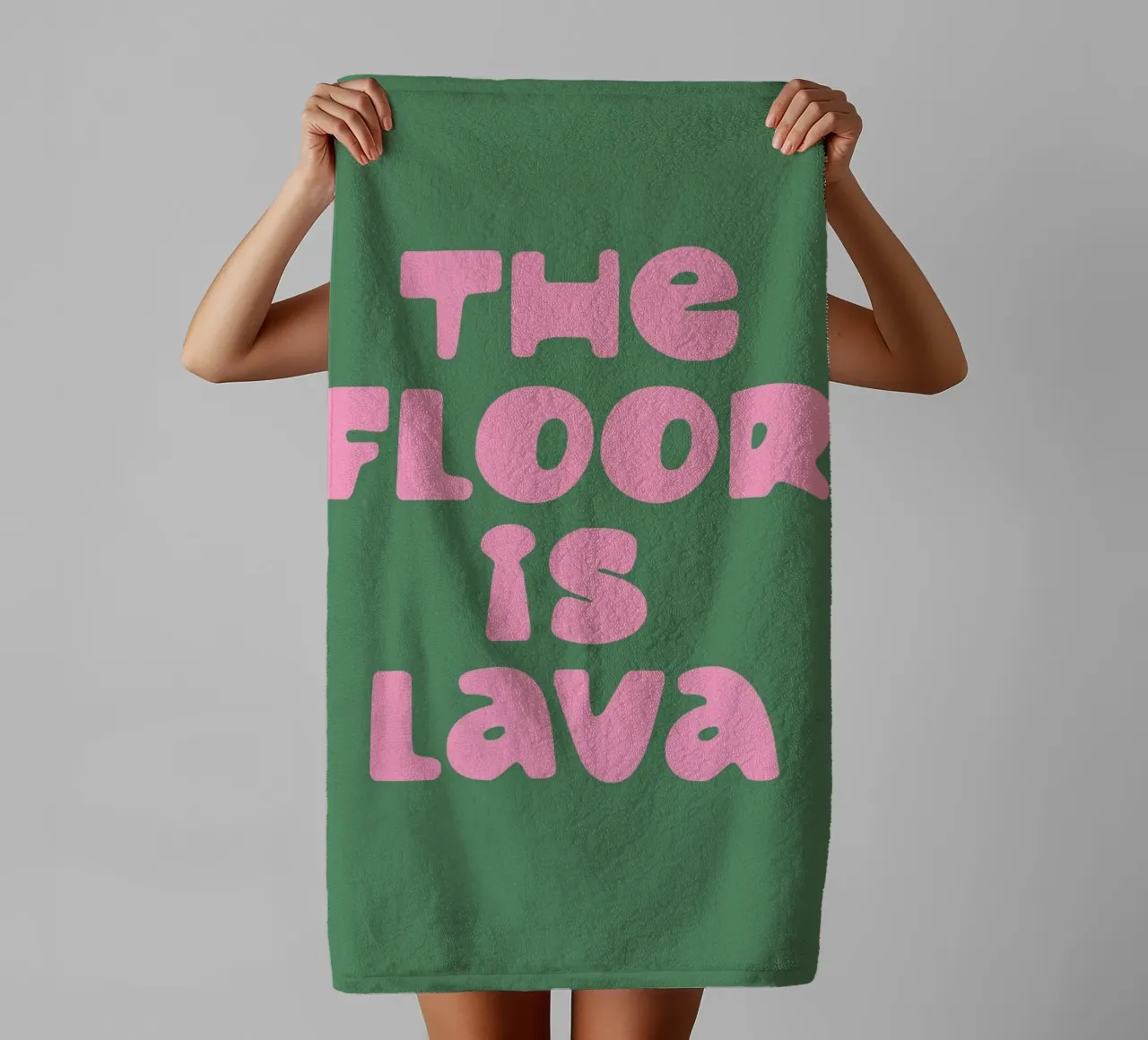 The Floor Is Lava asciugamano da bagno da EverLuvv Studio