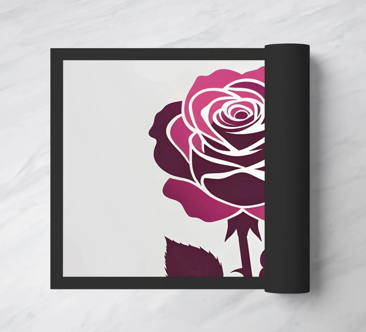 Silhouette rosa zerbino da Botanical Gallery