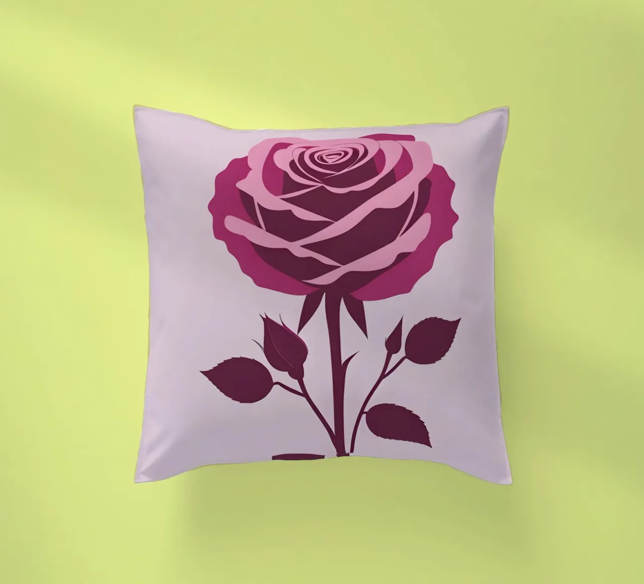 Silhouette rosa cuscino da Botanical Gallery