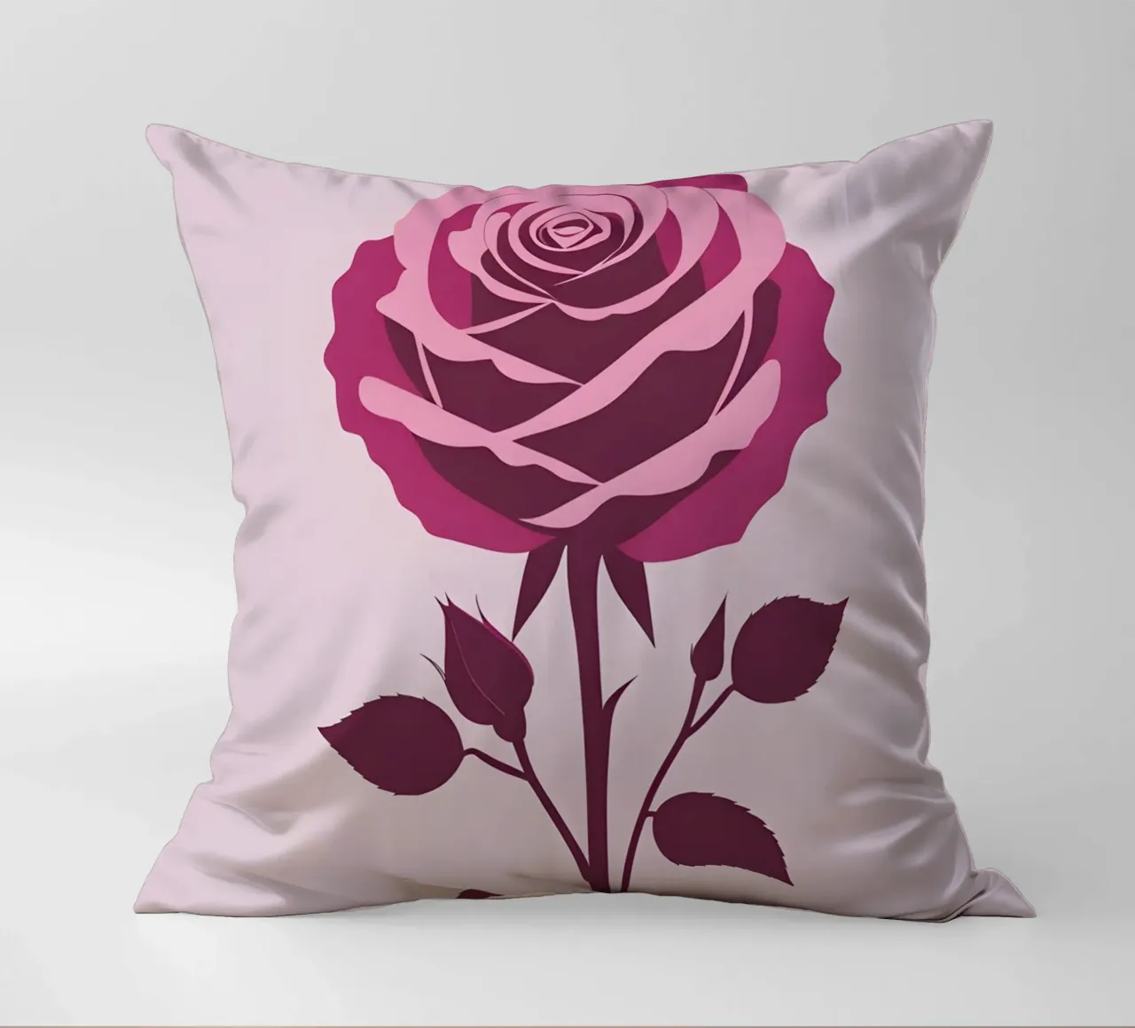 Silhouette rosa cuscino da Botanical Gallery