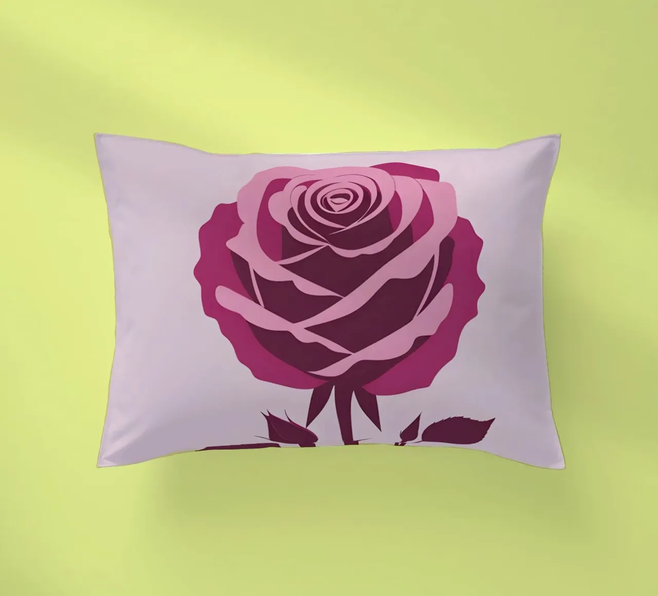 Silhouette rosa cuscino da Botanical Gallery