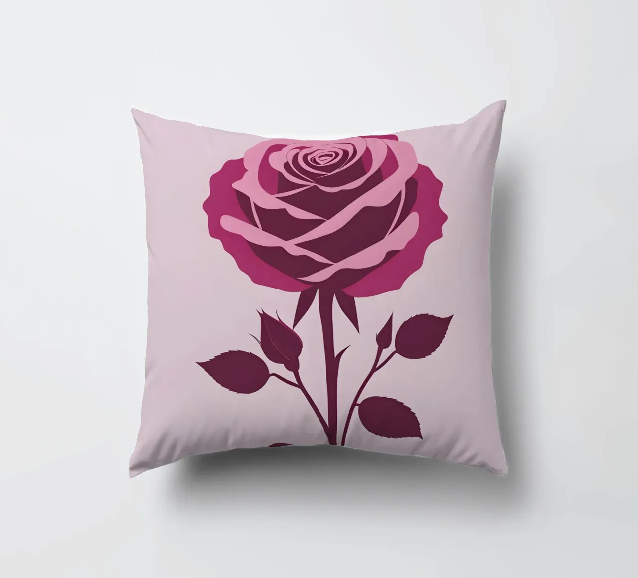 Silhouette rosa cuscino da Botanical Gallery