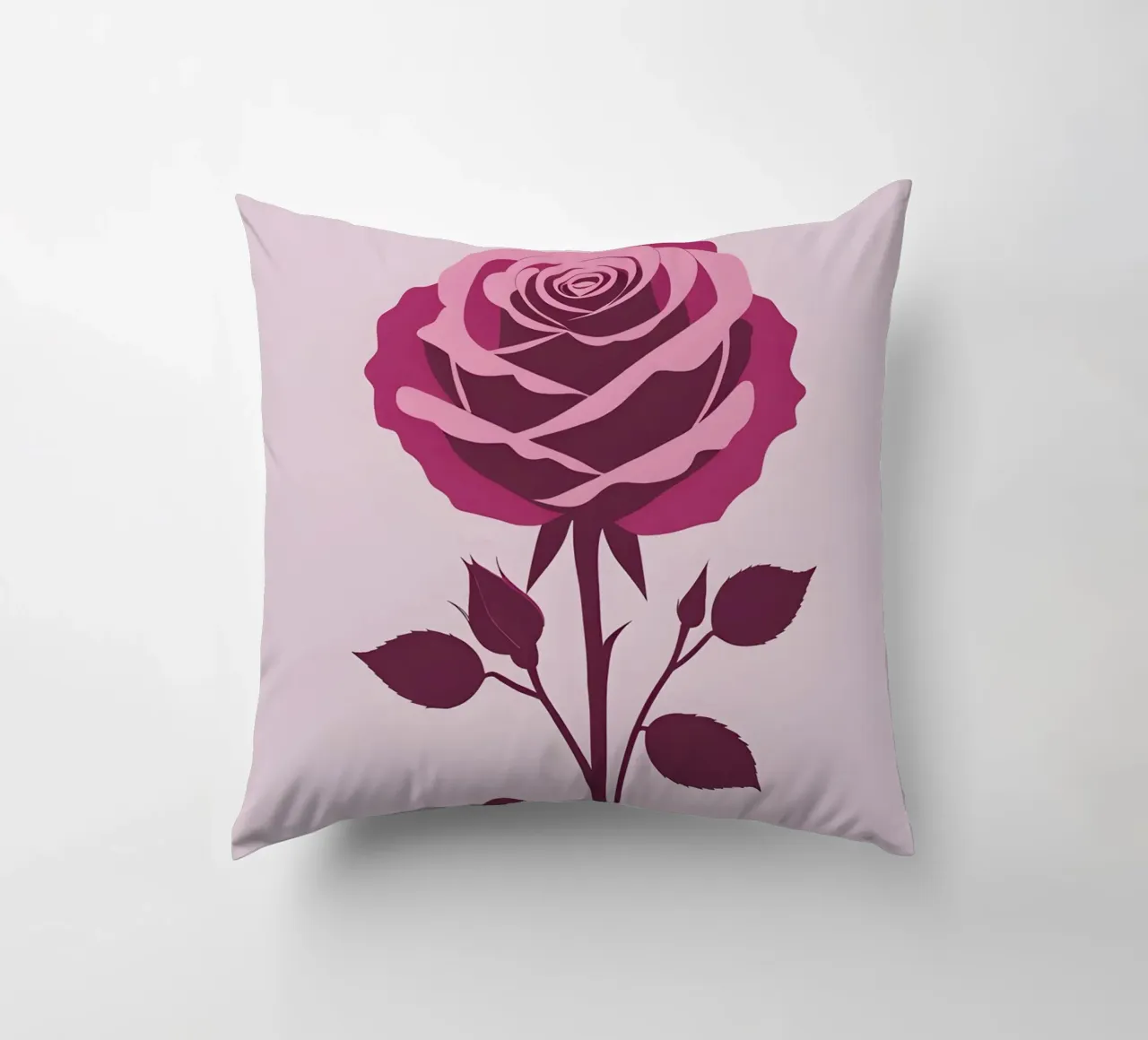 Silhouette rosa cuscino da Botanical Gallery