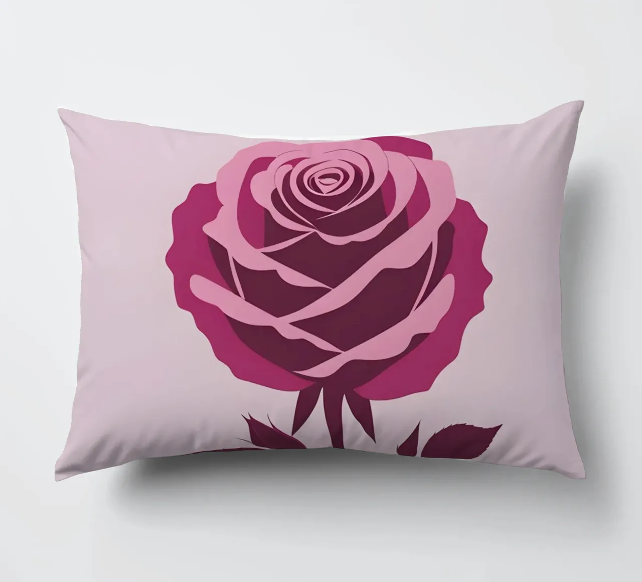 Silhouette rosa cuscino da Botanical Gallery