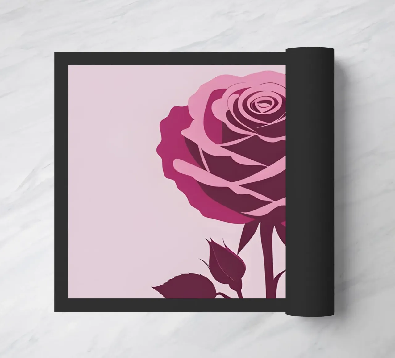 Silhouette rosa zerbino da Botanical Gallery