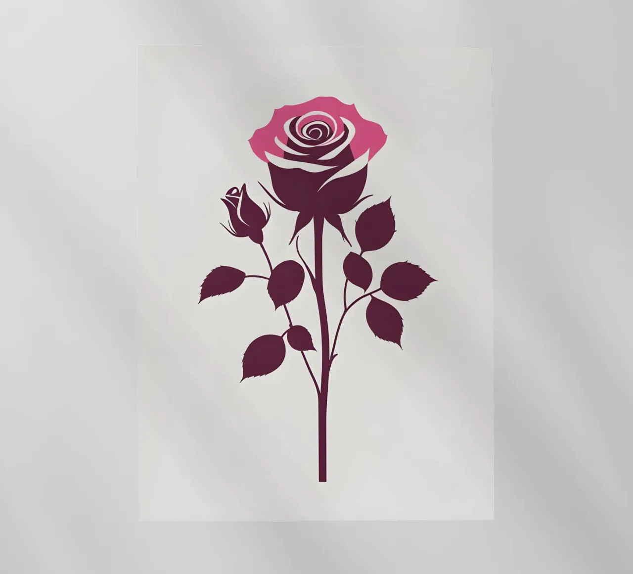 Silhouette rosa pellicola backlit da Botanical Gallery