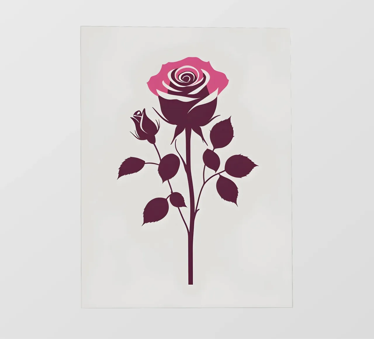 Silhouette rosa pellicola backlit da Botanical Gallery