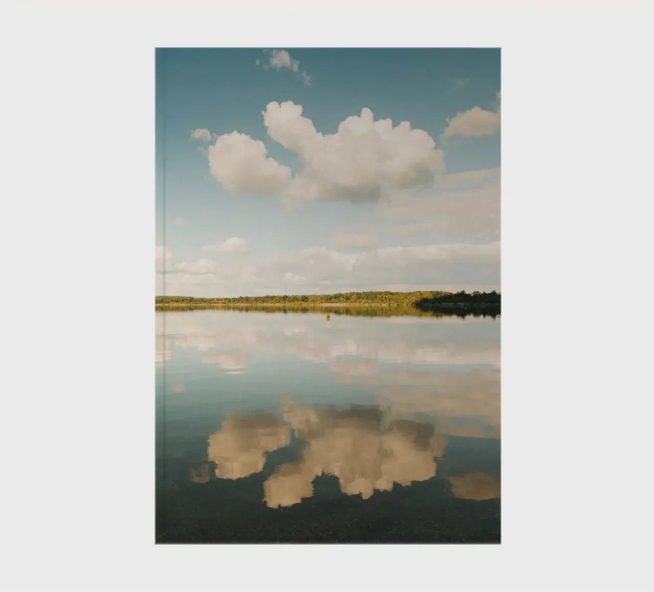 Cloud Mirror | Cloud reflection on water surface in lake notebook by Bold and Retro