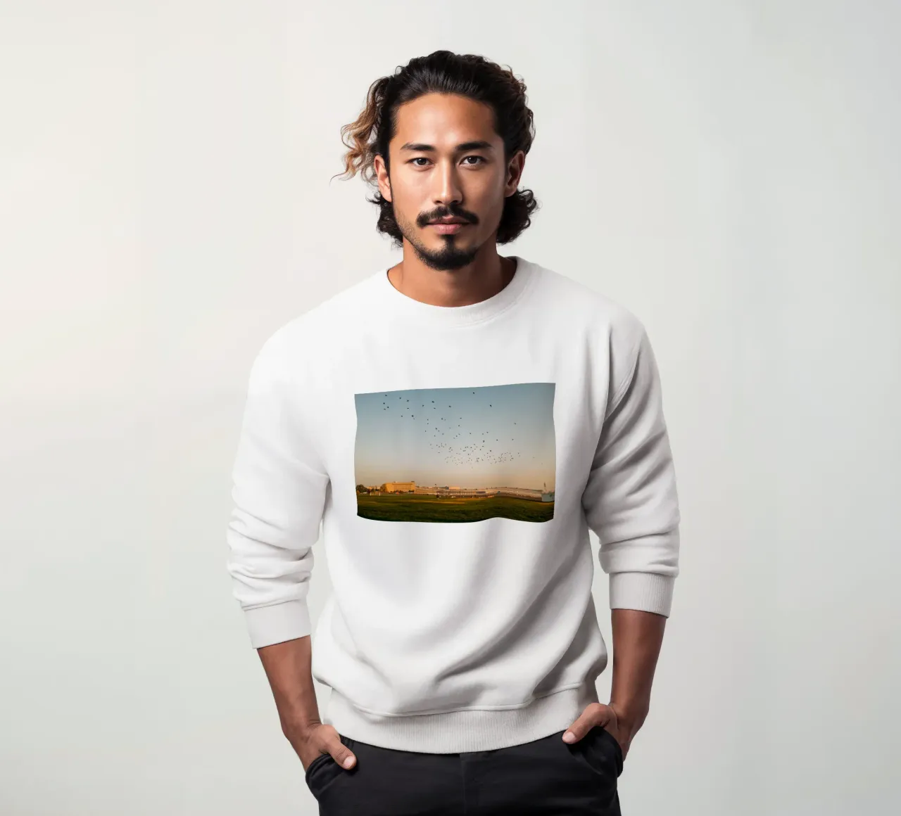 Ein Herbstmorgen in Berlin | Tempelhofer Feld Sweatshirt von Bold and Retro