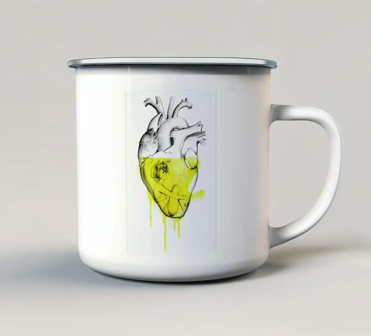 Drowning tazza in smalto da Ina Stanimirova