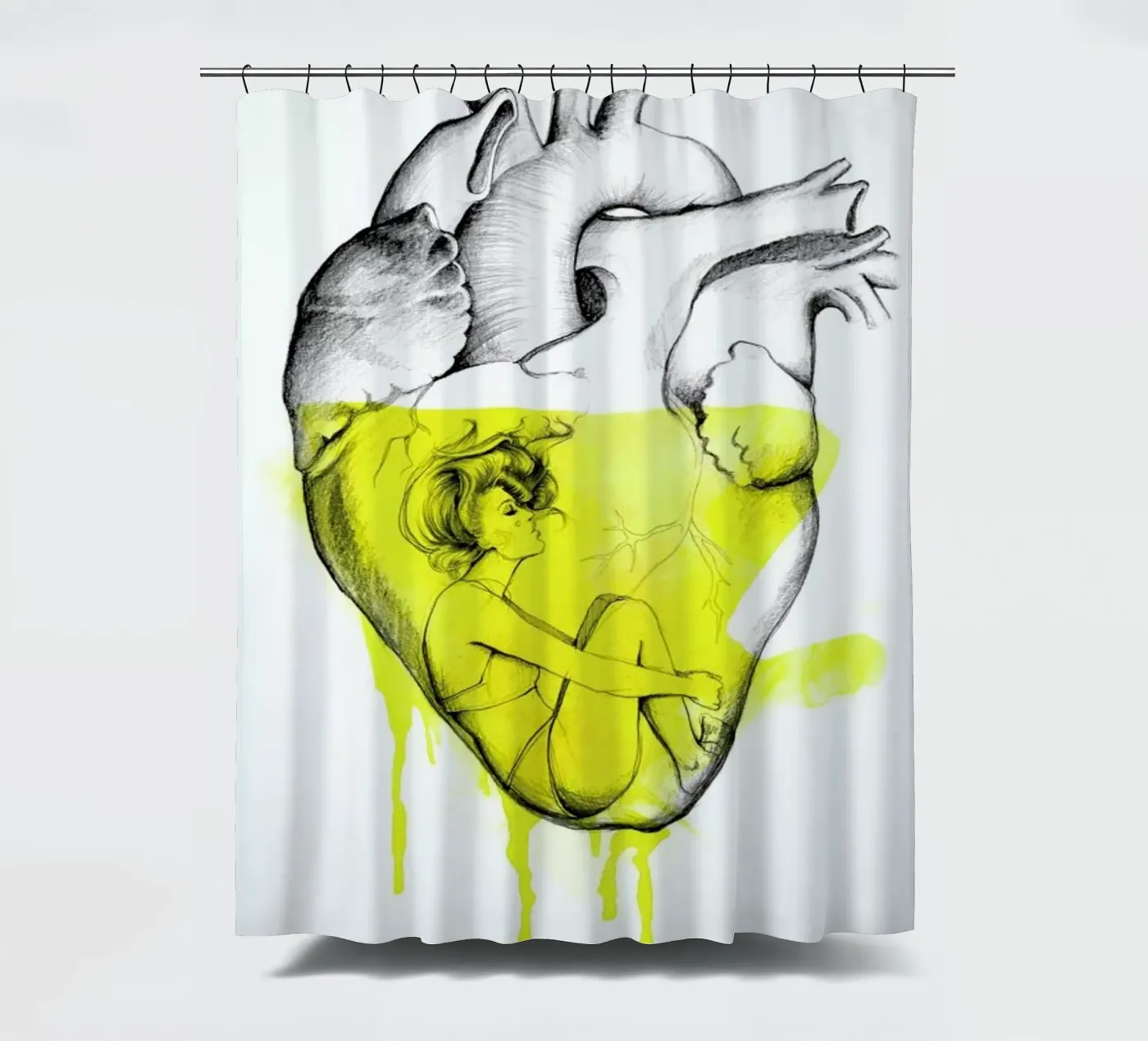 Drowning Duschvorhang von Ina Stanimirova