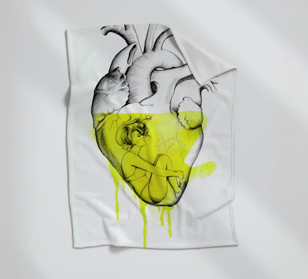 Drowning Fleecedecke von Ina Stanimirova