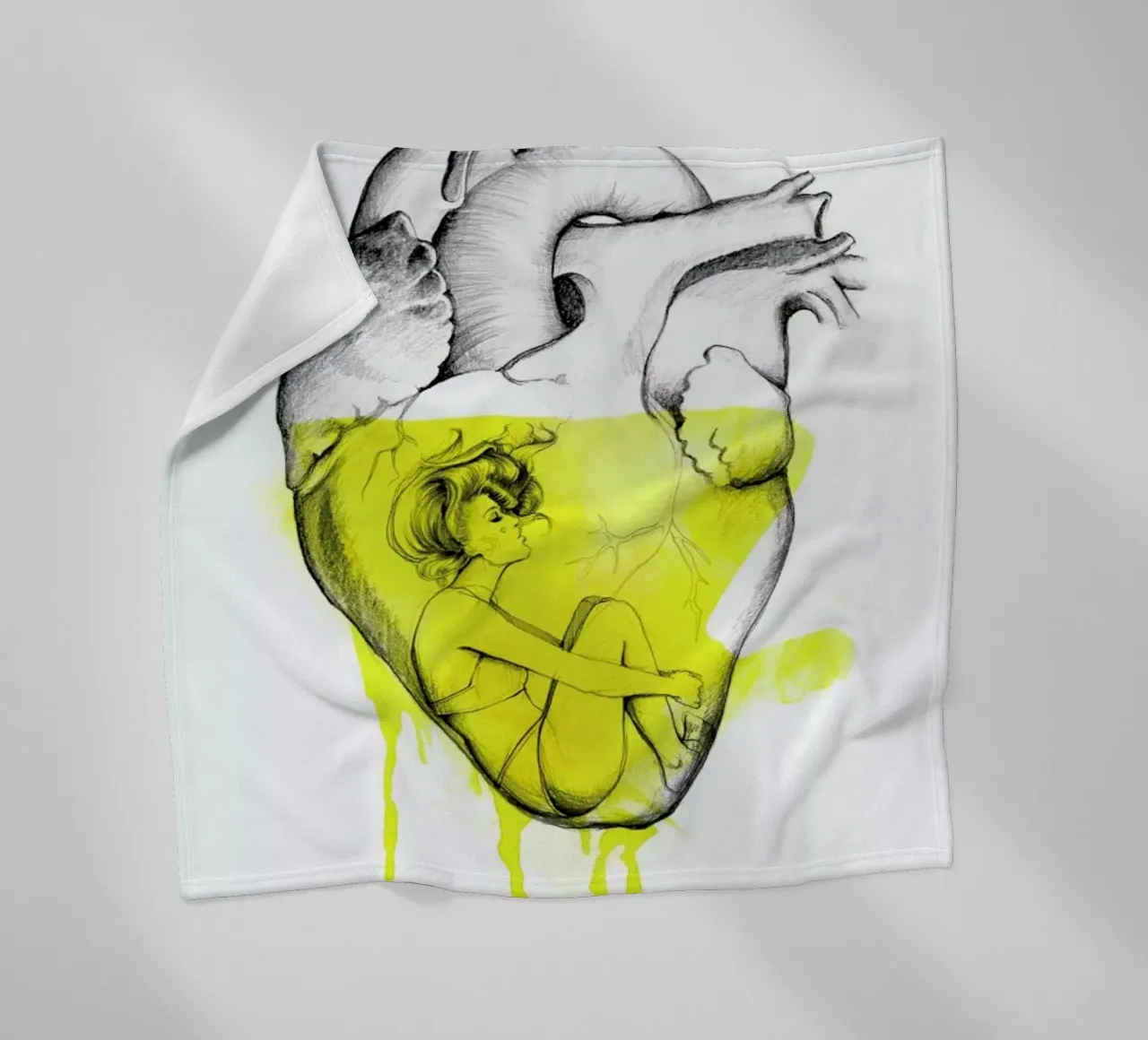 Drowning Fleecedecke von Ina Stanimirova