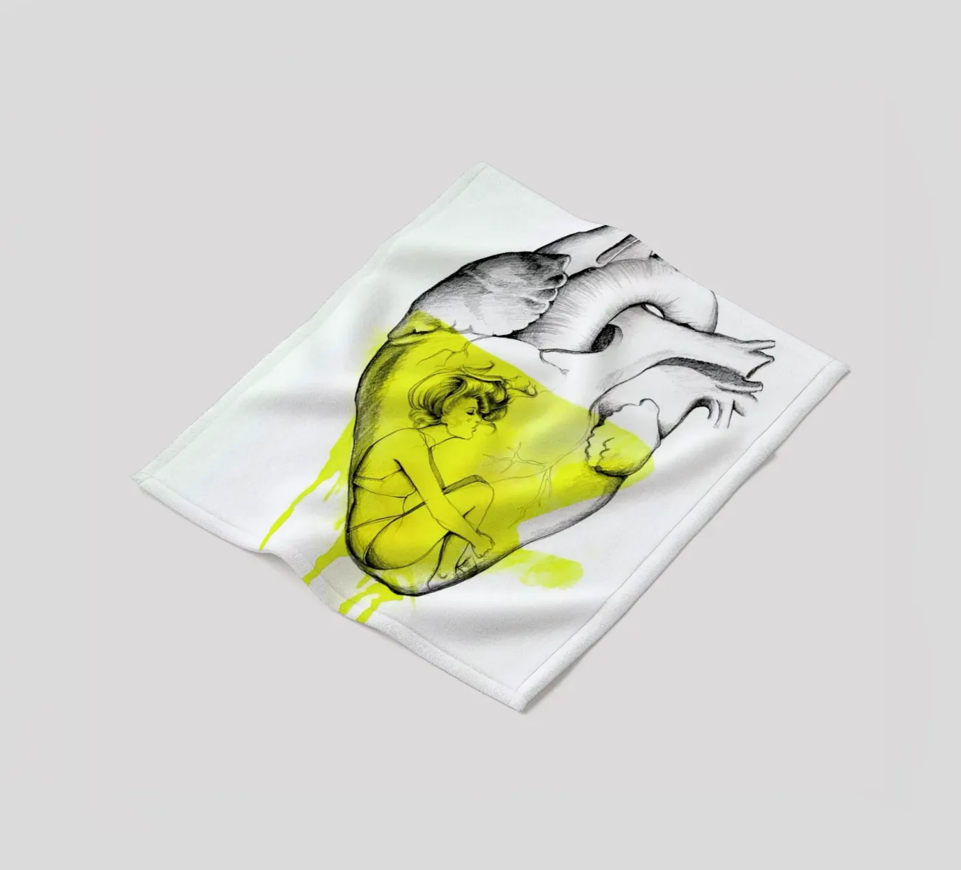 Drowning Fleecedecke von Ina Stanimirova