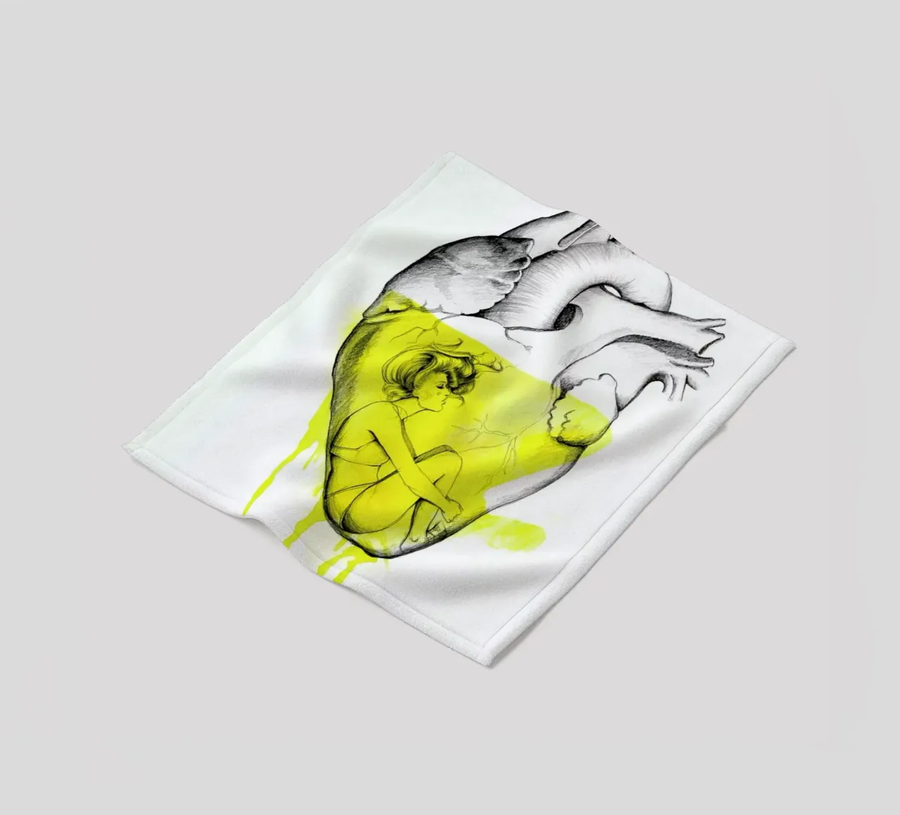 Drowning Fleecedecke von Ina Stanimirova