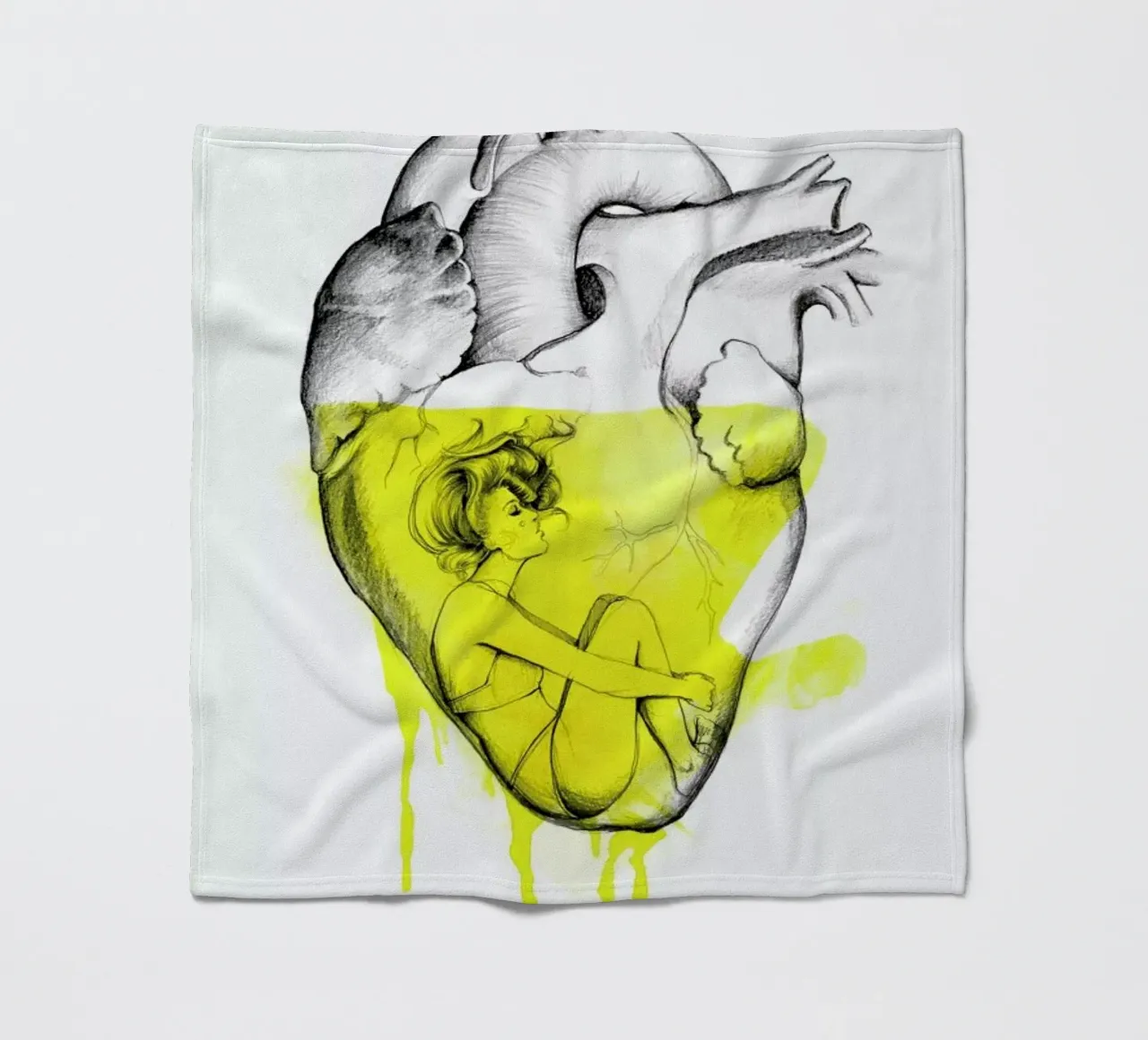 Drowning Fleecedecke von Ina Stanimirova