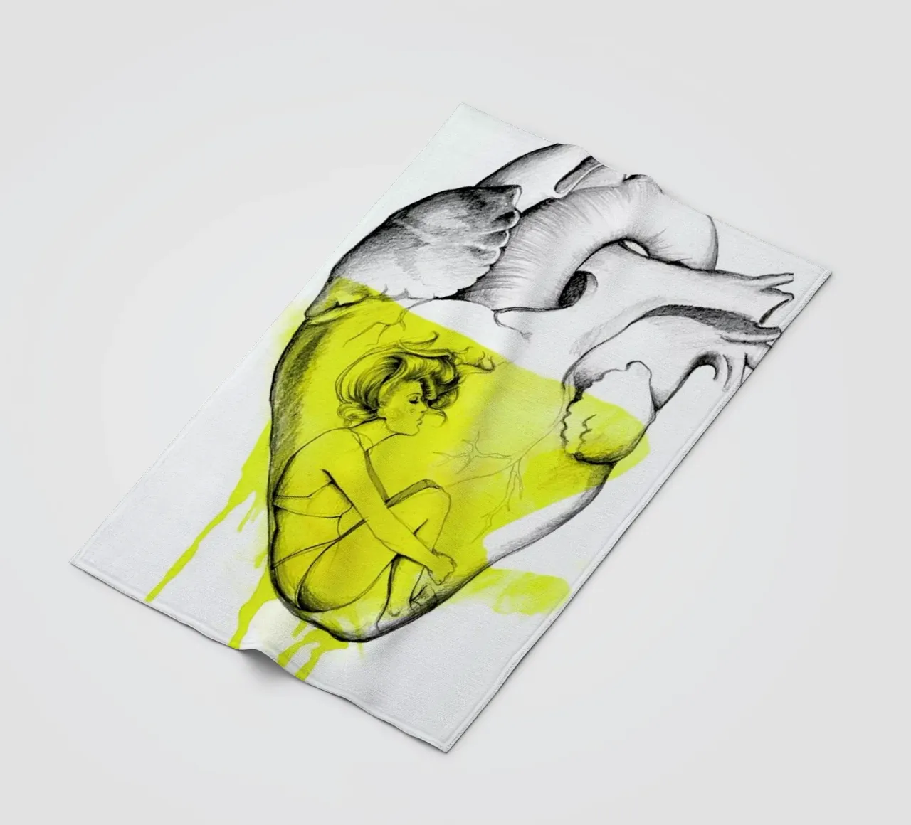 Drowning Fleecedecke von Ina Stanimirova