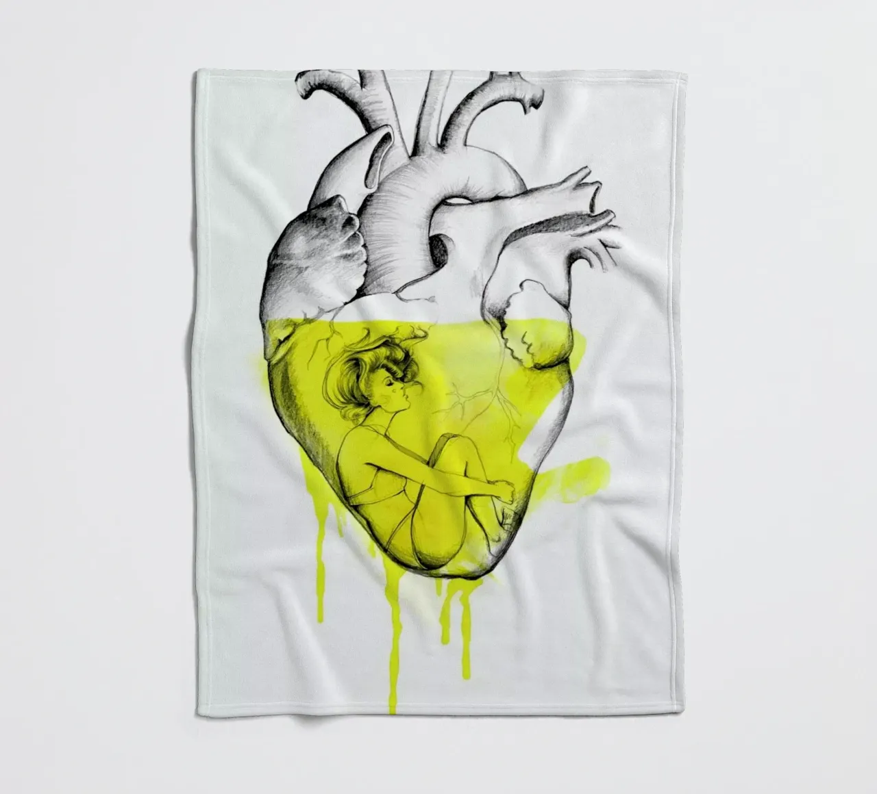 Drowning Fleecedecke von Ina Stanimirova