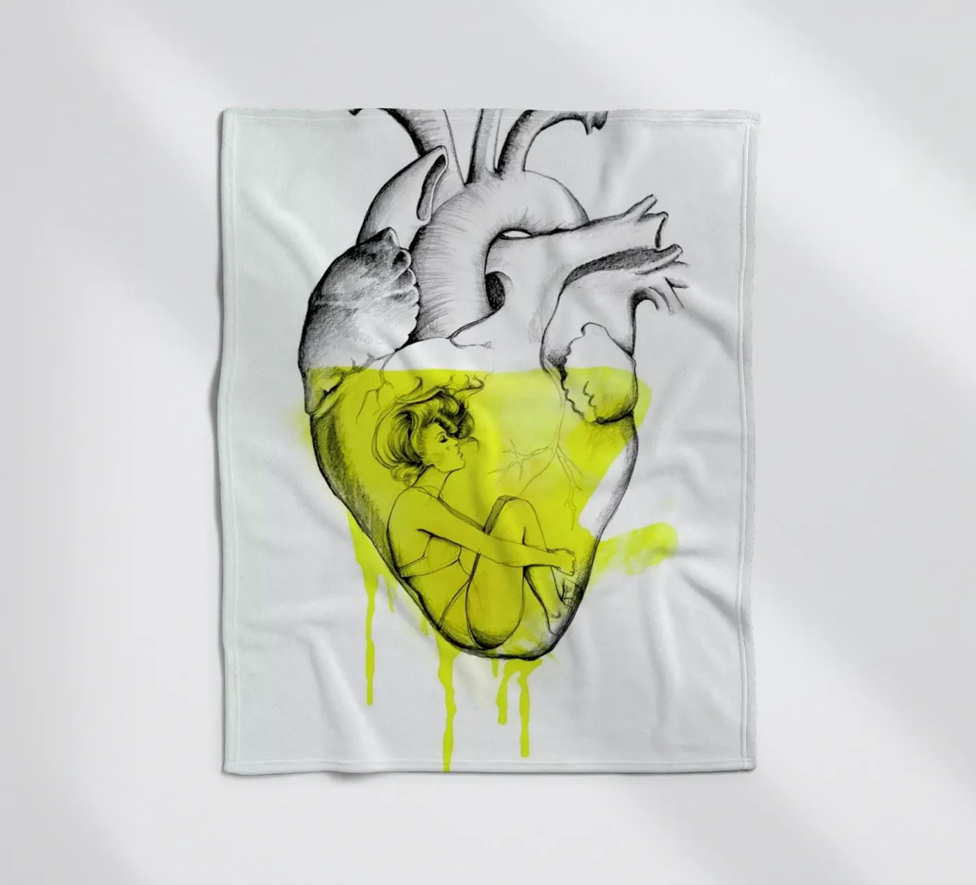 Drowning fleecedeken van Ina Stanimirova