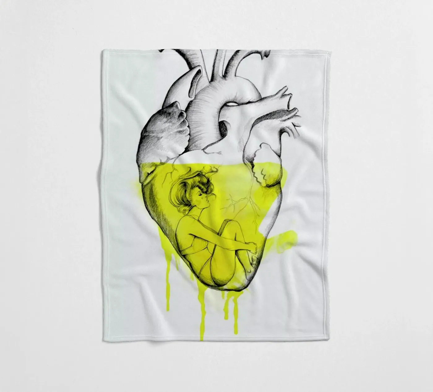 Drowning Fleecedecke von Ina Stanimirova