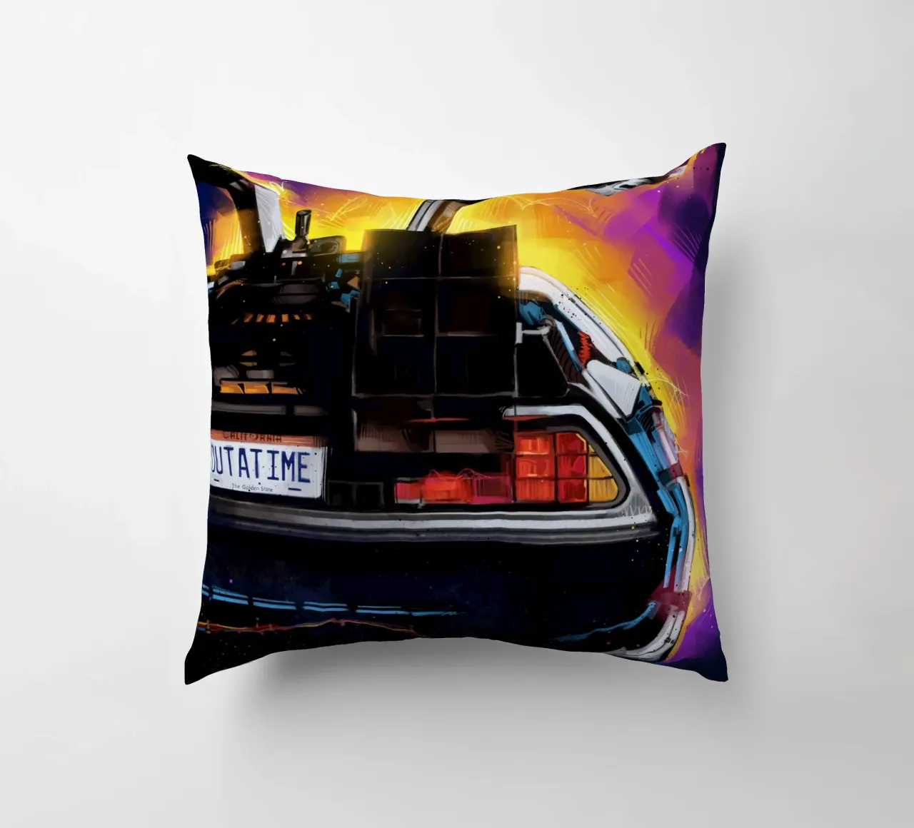 Back To The Future Delorean Kissen von nabakumov