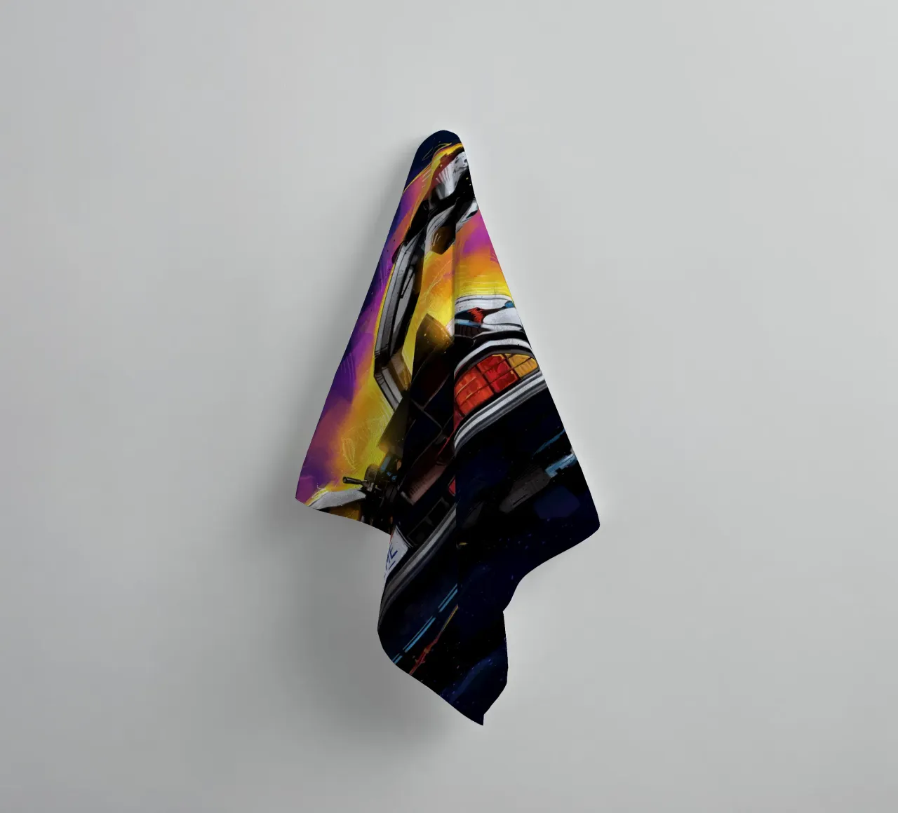 Back To The Future Delorean badhanddoek van nabakumov