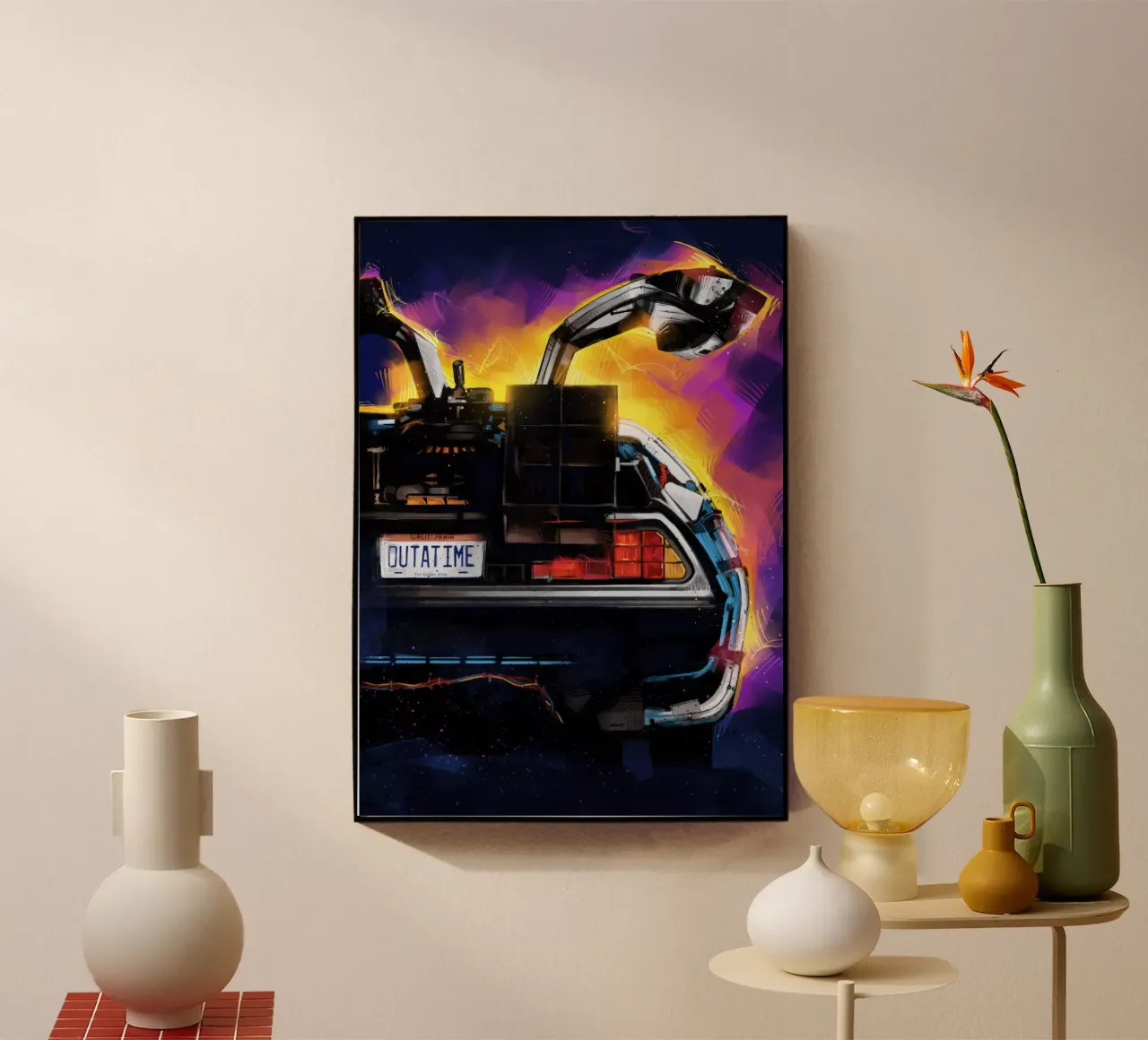 Back To The Future Delorean acrylic glass by nabakumov