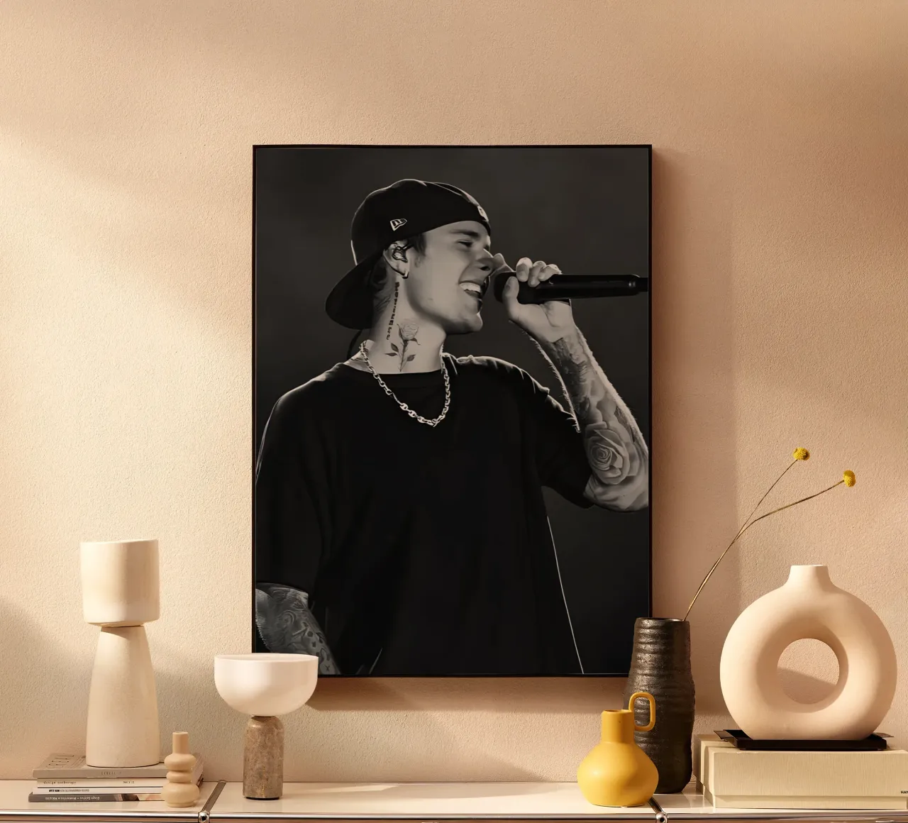 Justin Bieber plexiglass da Digital Street art