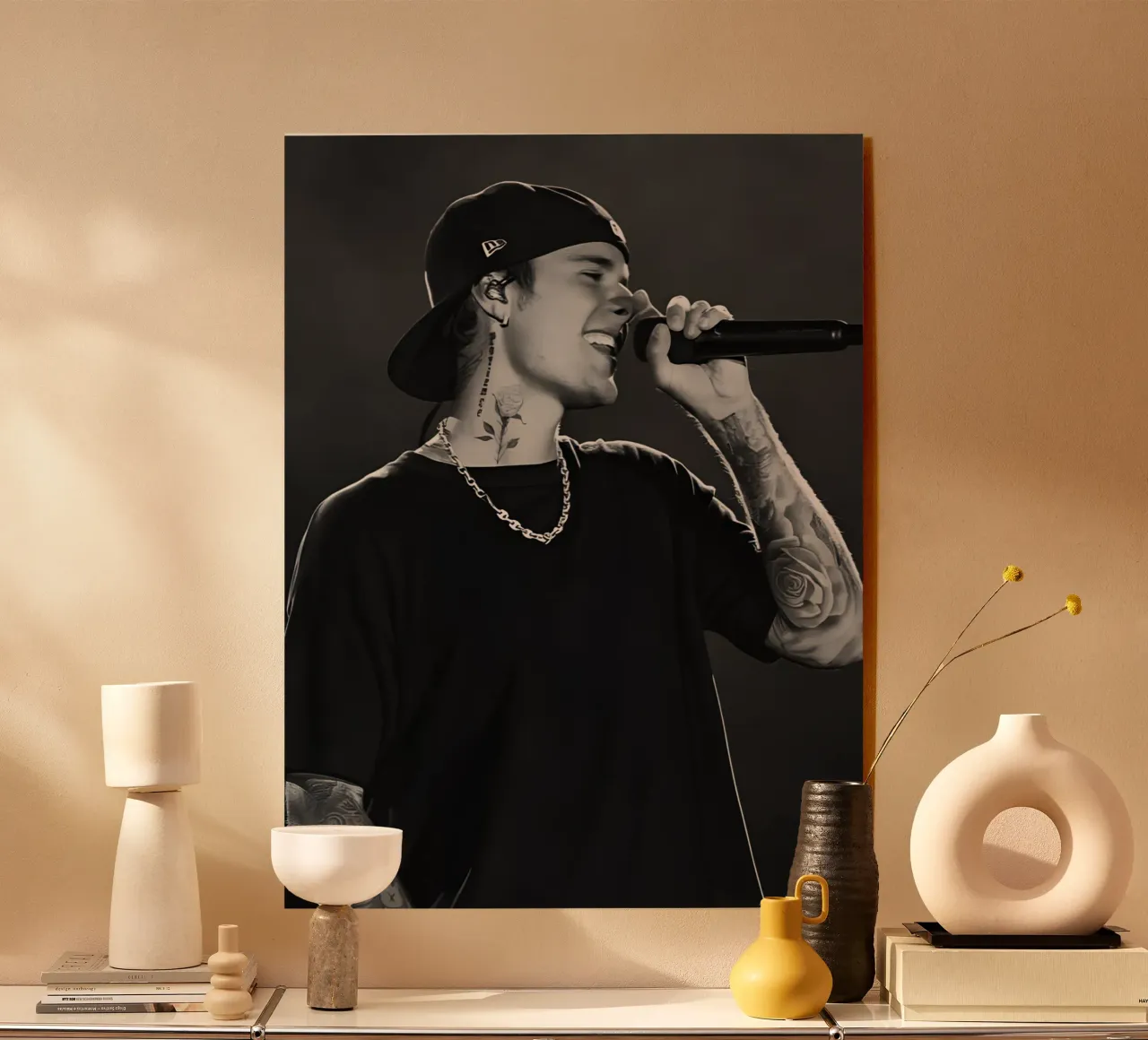 Justin Bieber plexiglass da Digital Street art