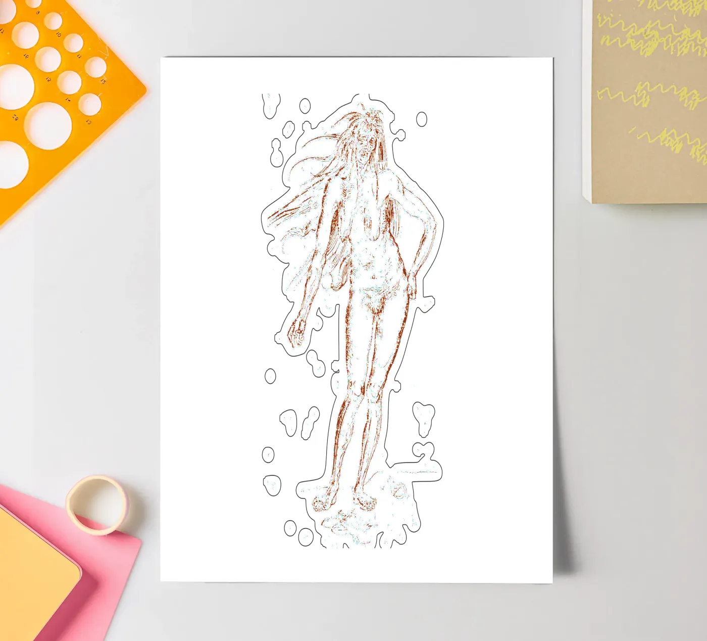 Witch sticker sheet by Doa Project