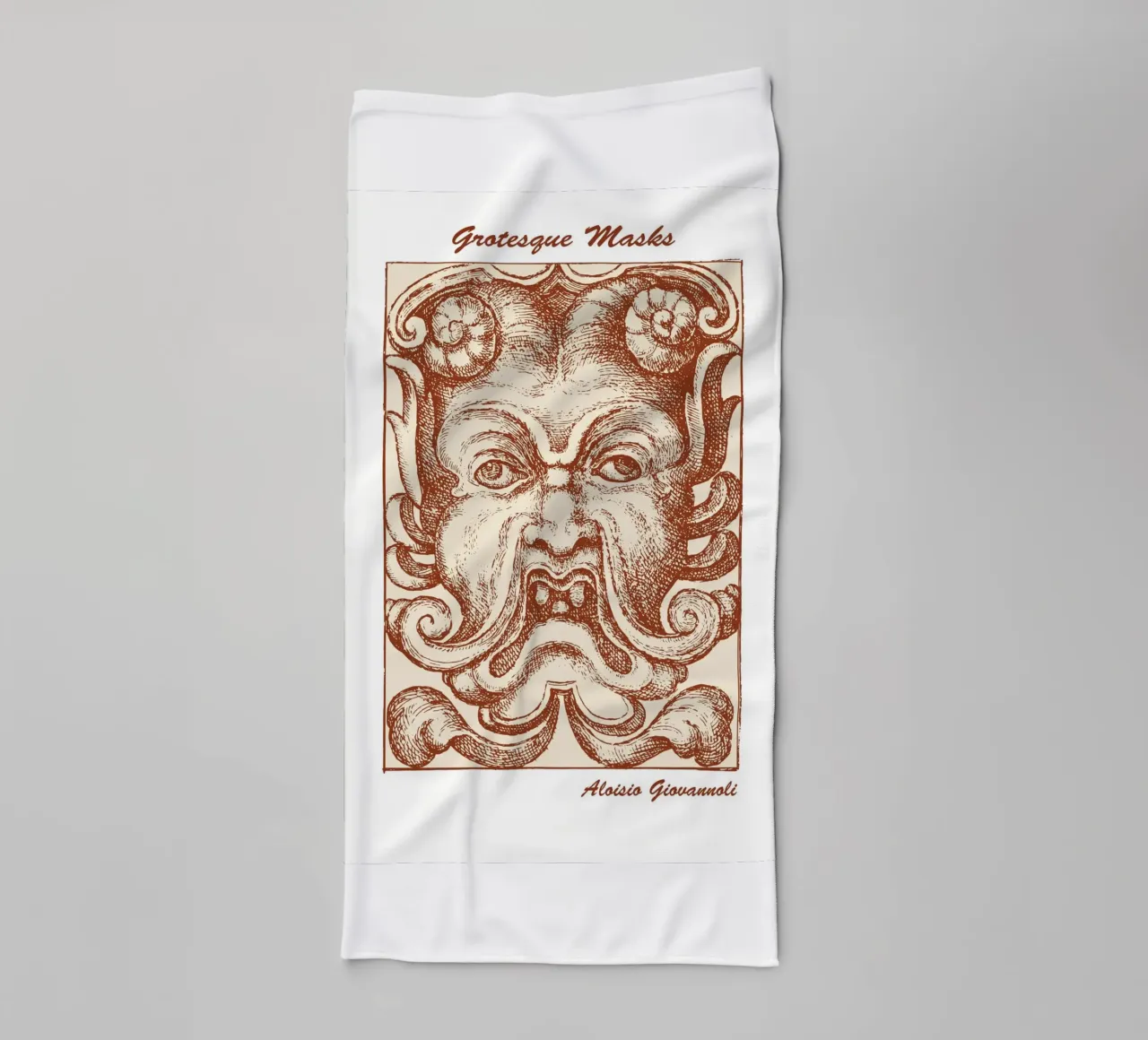 Maschere grottesche asciugamano da bagno da Doa Project