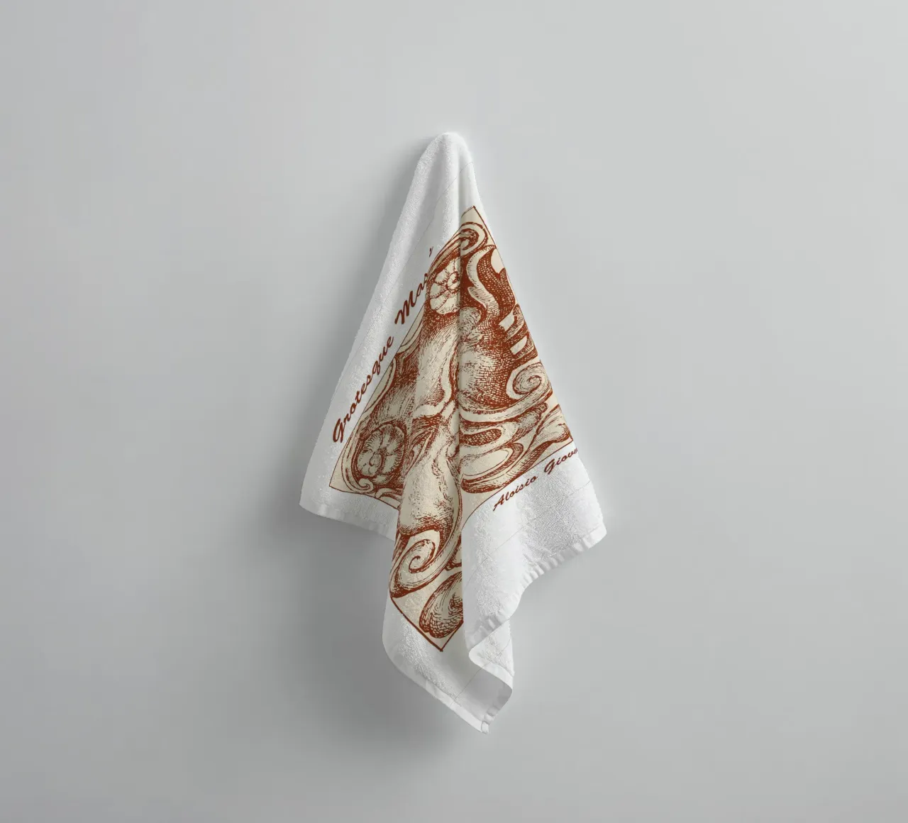 Maschere grottesche asciugamano da bagno da Doa Project