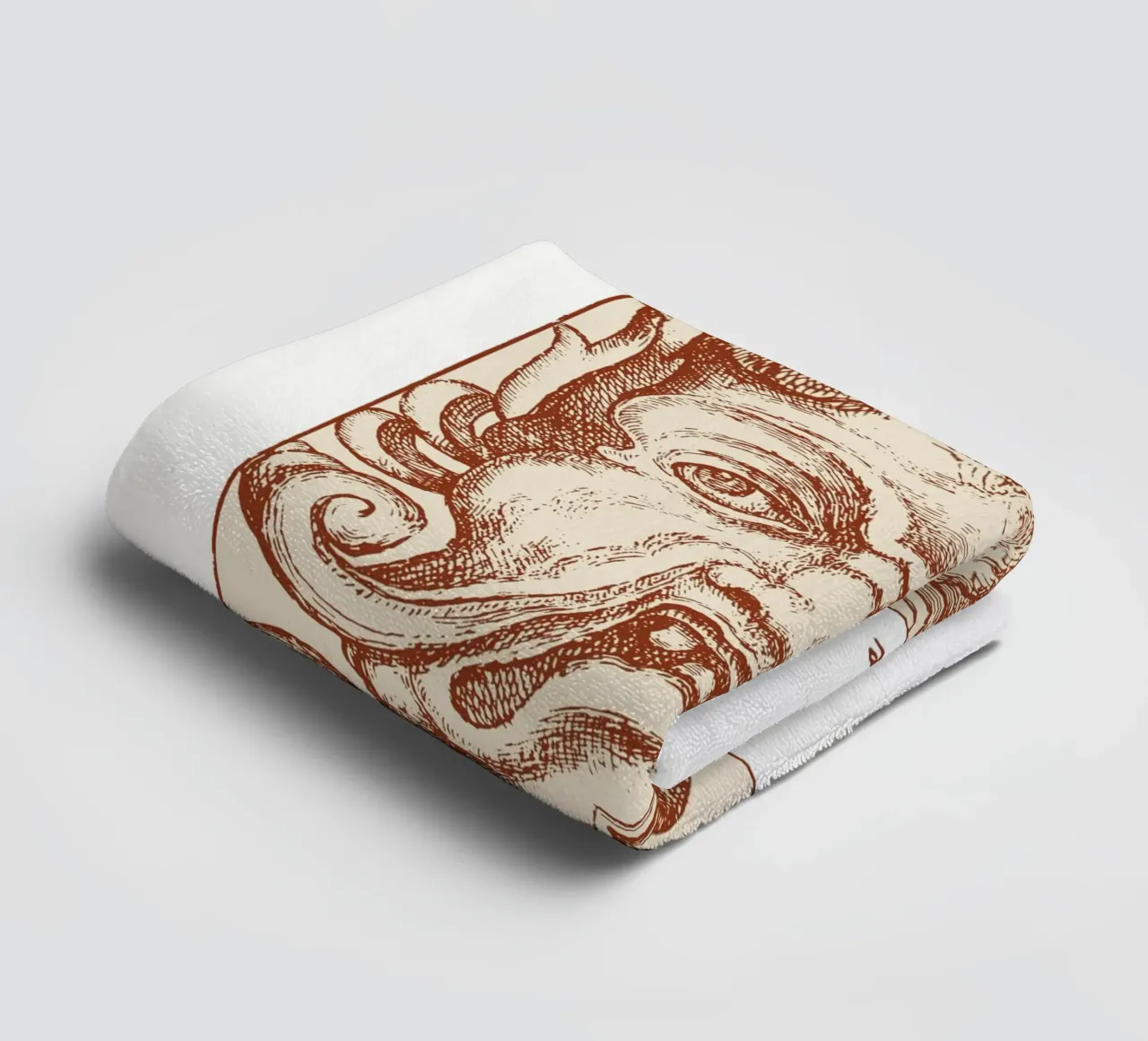 Maschere grottesche asciugamano da bagno da Doa Project