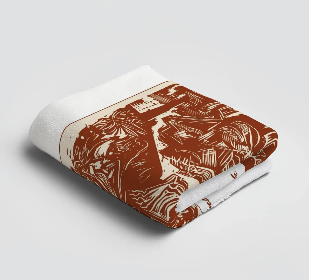 Autoritratto con morte danzante asciugamano da bagno da Doa Project