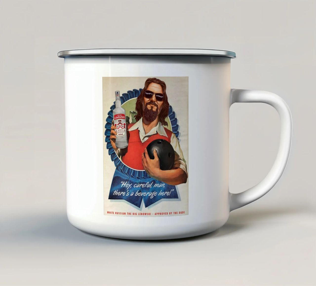 The Dude tazza in smalto da Ads Libitum