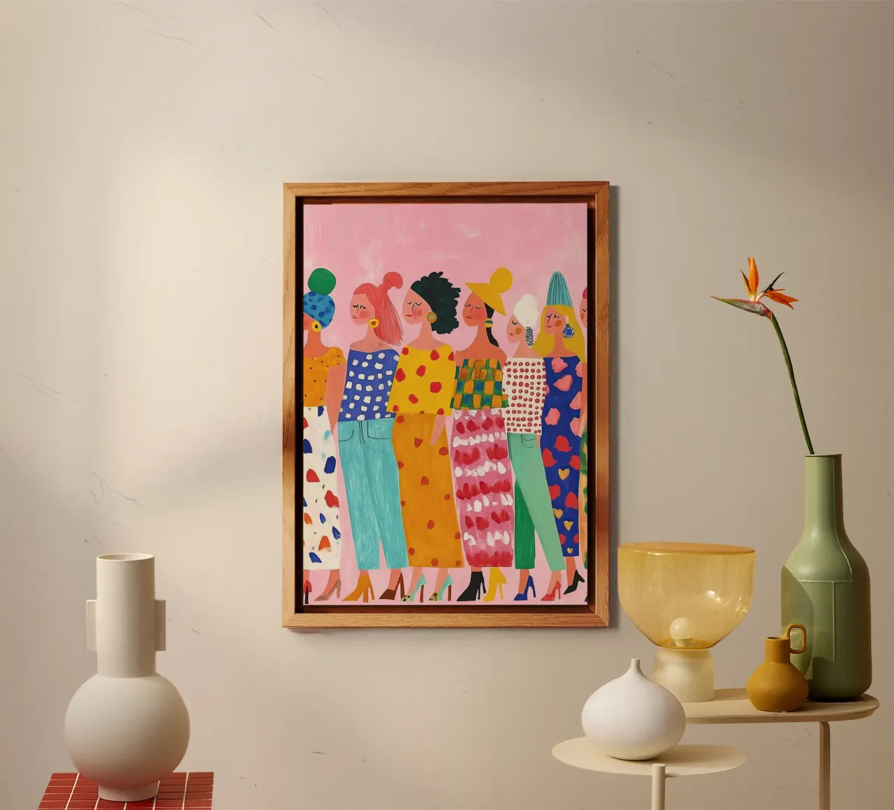 Línea de moda ecléctica: Pop Art Pattern Mixing Print aluminio dibond de dawnthesea