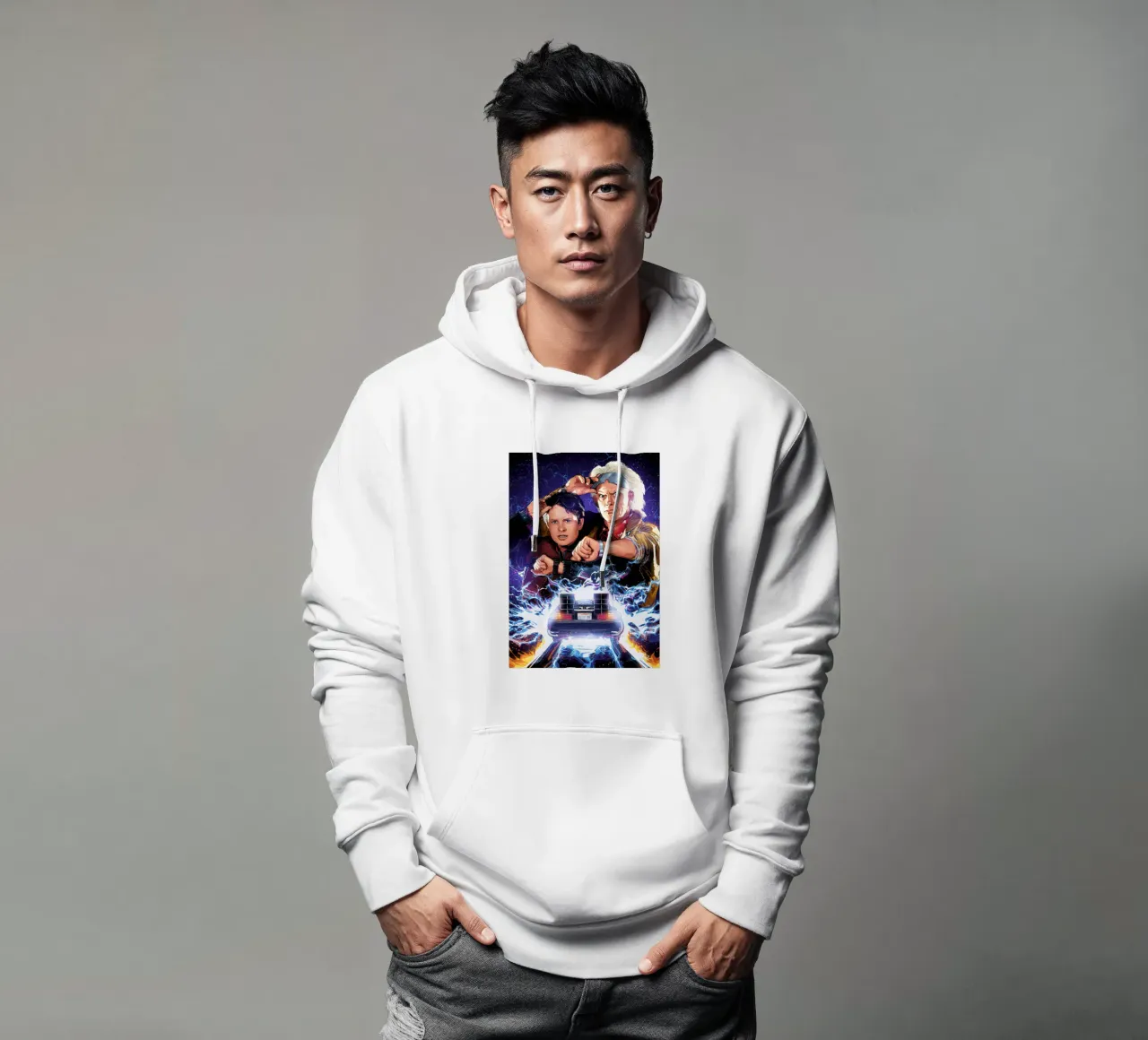 Doc and Marty felpa con cappuccio da nabakumov