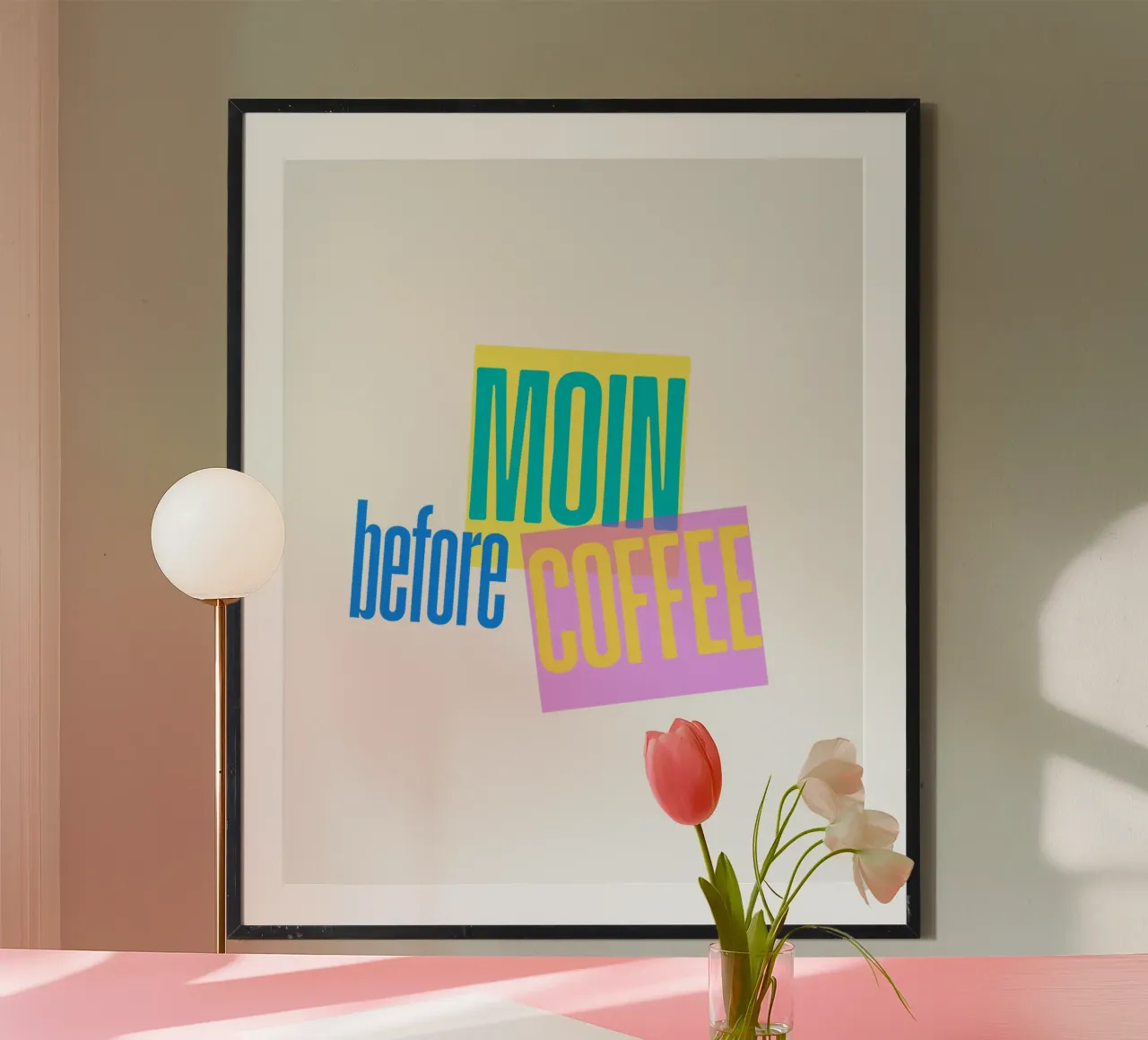 „MOIN before COFFEE“ – Witziges norddeutsches Kaffee-Motiv carta hahnemühle da Fies&Fein