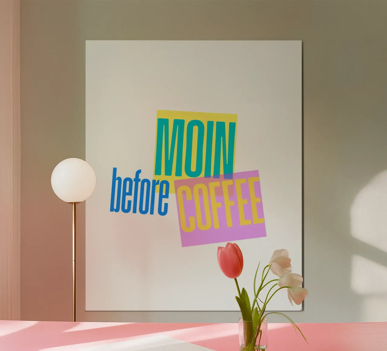 „MOIN before COFFEE“ – Witziges norddeutsches Kaffee-Motiv carta hahnemühle da Fies&Fein